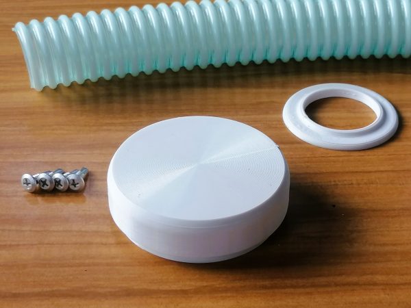 Vardo Systems low profile White Mushroom Vent displayed on a table