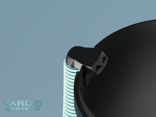 Bucket Clip Vent Attachment for Compost Toilets